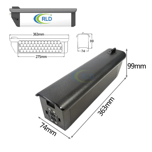 Reention Rhino 36V / 48V E-Bike Battery | ChargeMyEBike