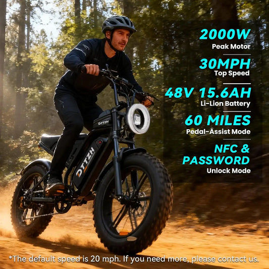 NFC Electric Fat Tire Bike – 48V Removable Battery