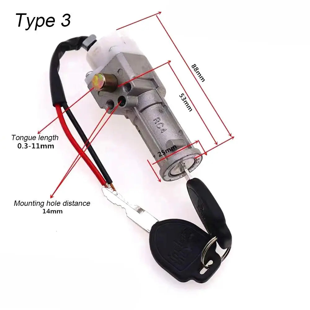 E-Bike Battery Lock With 2 Keys