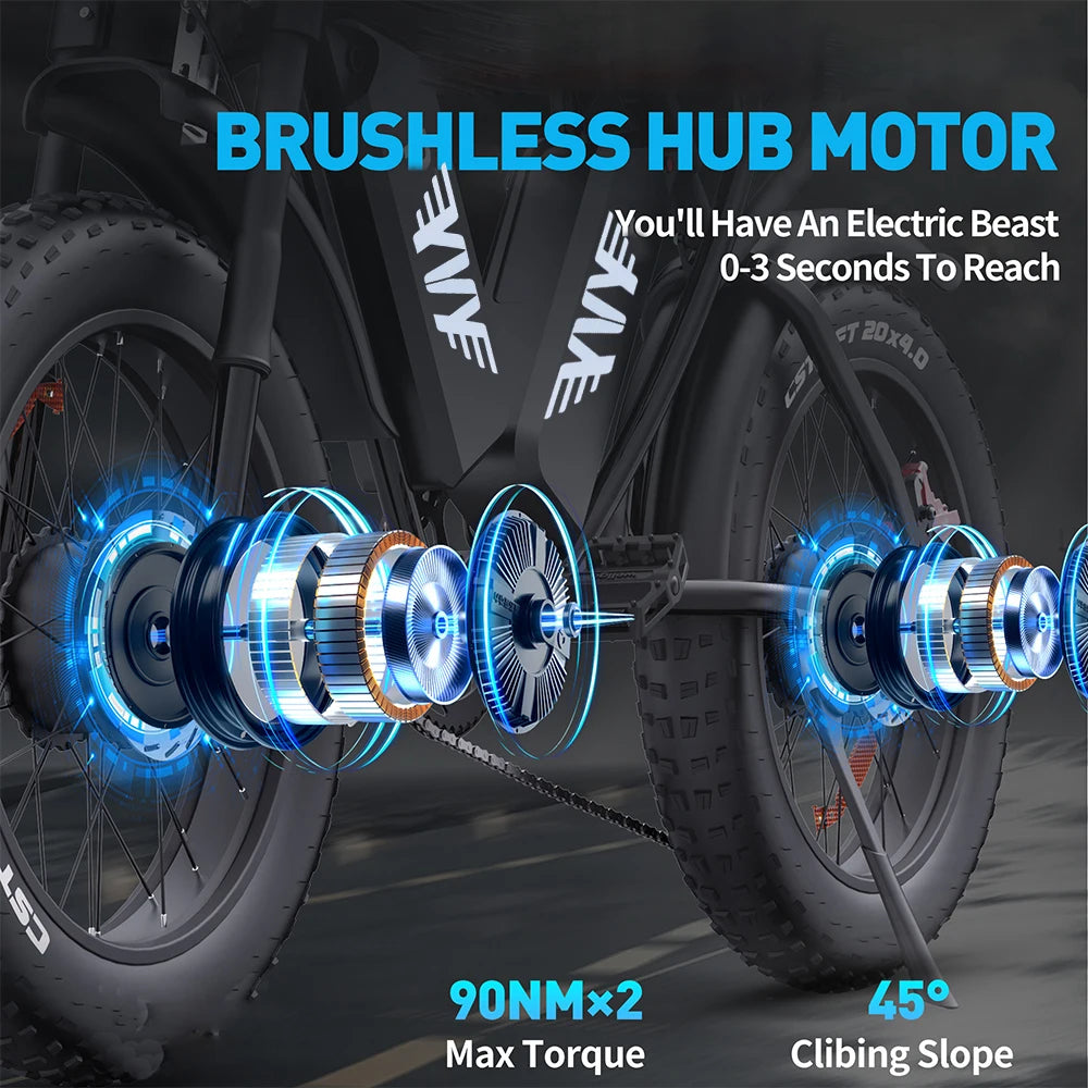 Ridstar Q20 Pro Dual Motor Electric Bike