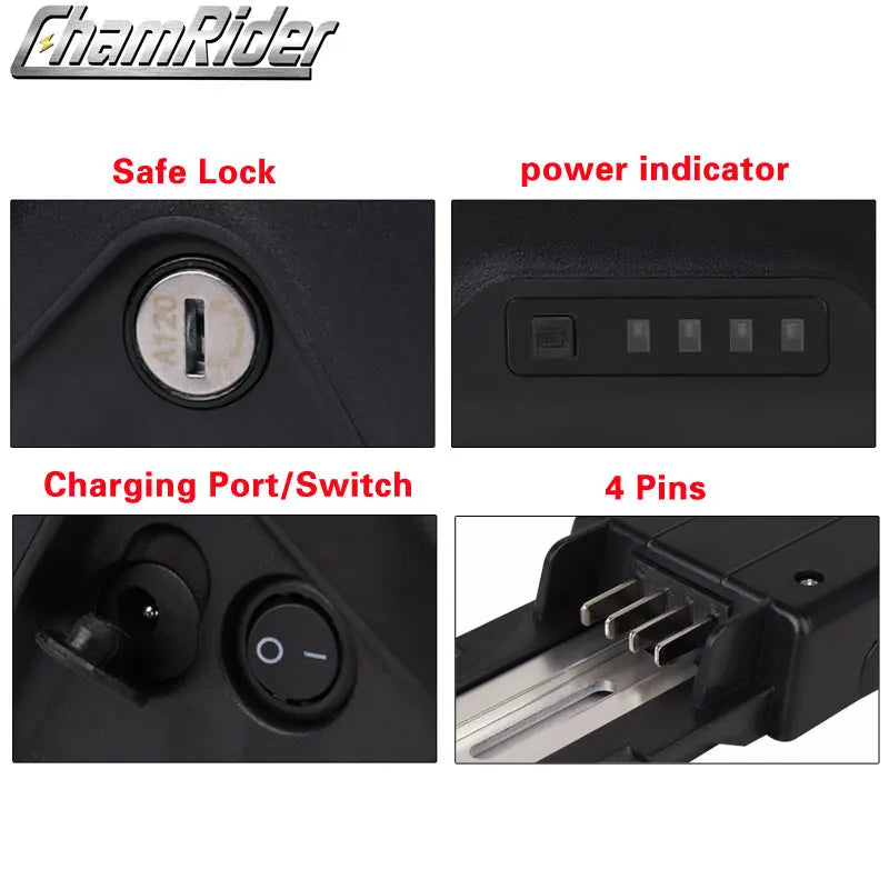 Battery Box for Electric Bike, Battery Case, Down Tube, Downtube, E-bike, Nickle Strips, 21700 Cells, 10S4P, 13S3P