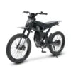 Black electric bike on a white background