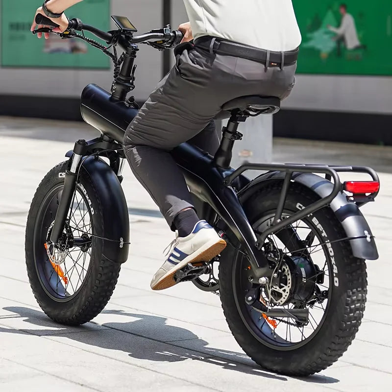 HX Q3 20" Folding Fat Tire Electric Bike | 48V 13Ah Lithium Battery