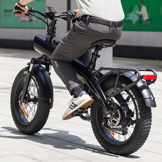 HX Q3 20" Folding Fat Tire Electric Bike | 48V 13Ah Lithium Battery