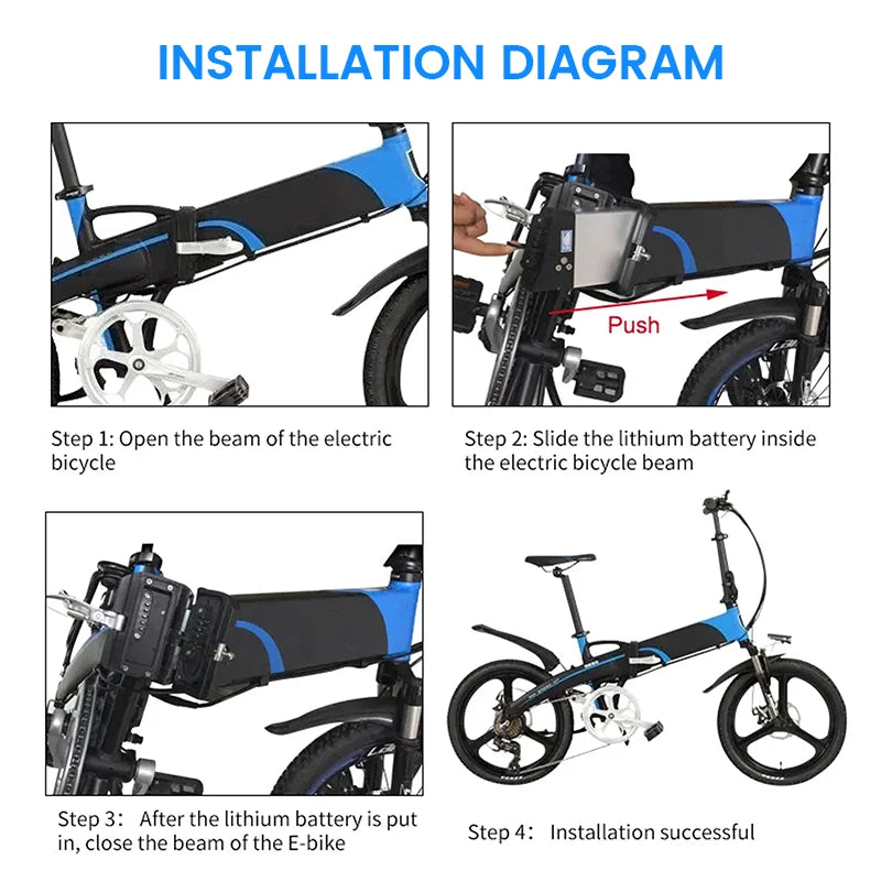 Folding E-Bike Replacement Battery (10.4Ah / 14Ah)