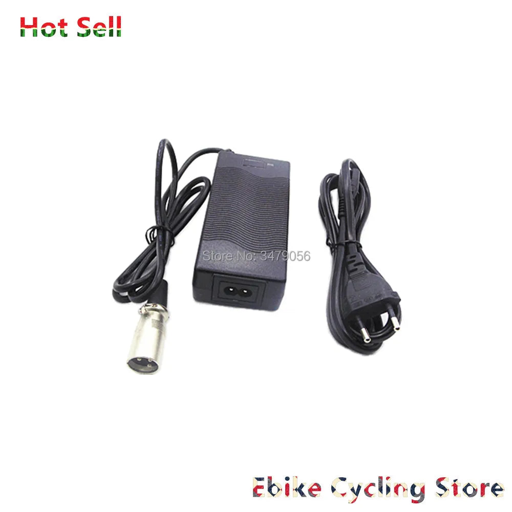 Black motorcycle bike light power adapter with a 12V 24V output, featuring a heavy-duty power cord with a European plug and a connector with a silver metal cap, shown on a white background with store watermarks.