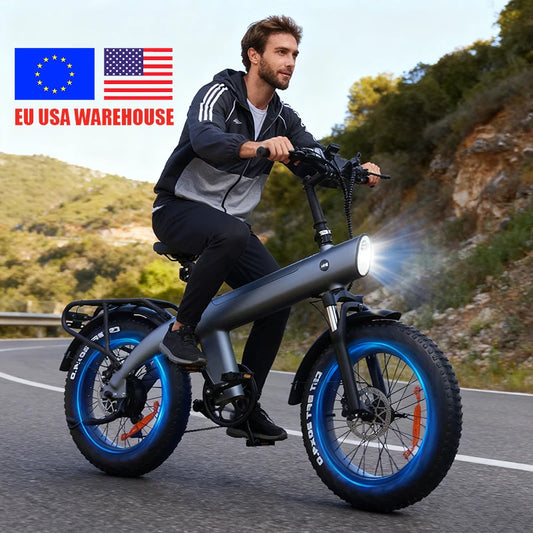 HX Q3 20" Folding Fat Tire Electric Bike | 48V 13Ah Lithium Battery