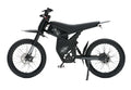 Black electric bike on a white background