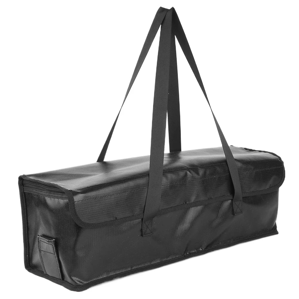 Heavy-Duty Fireproof eBike Battery Transport Bag | Safe Storage