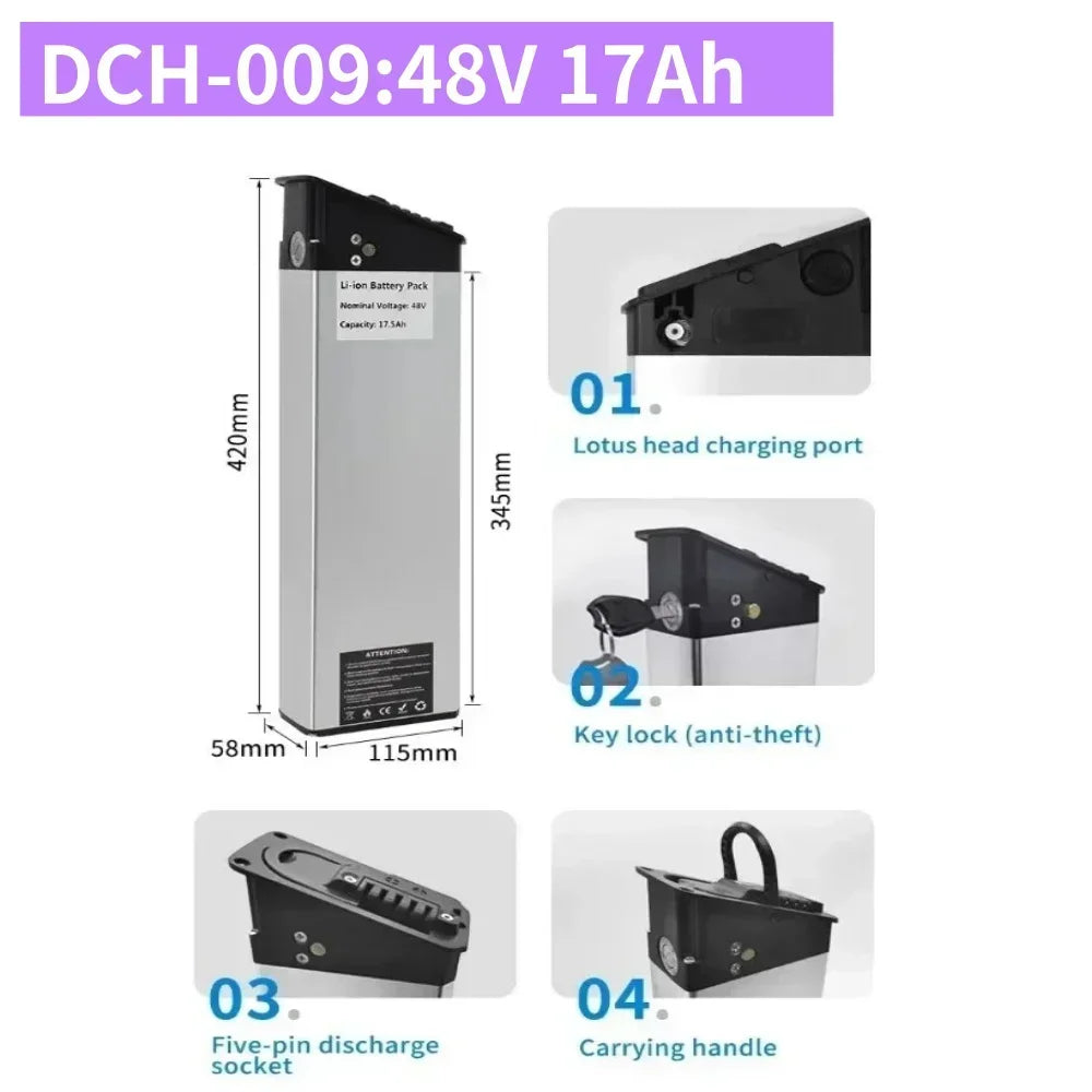 Folding E-Bike Lithium Battery Pack
