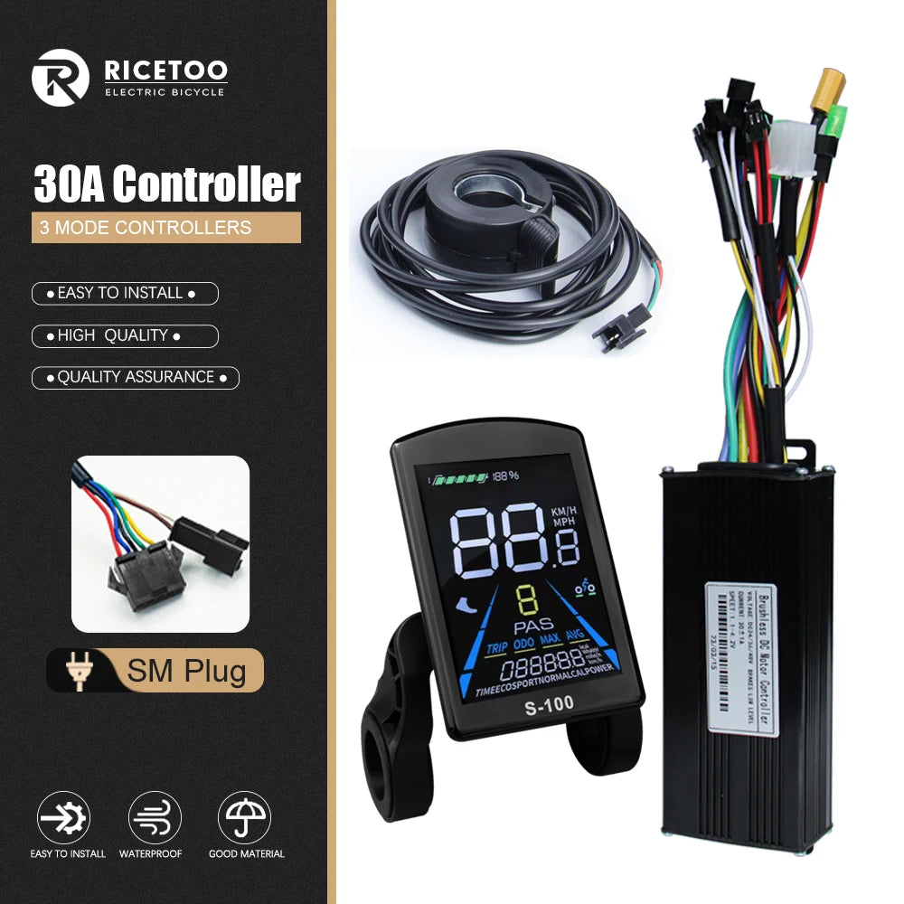 RICETOO 3-Mode Sine Wave E-Bike Controller