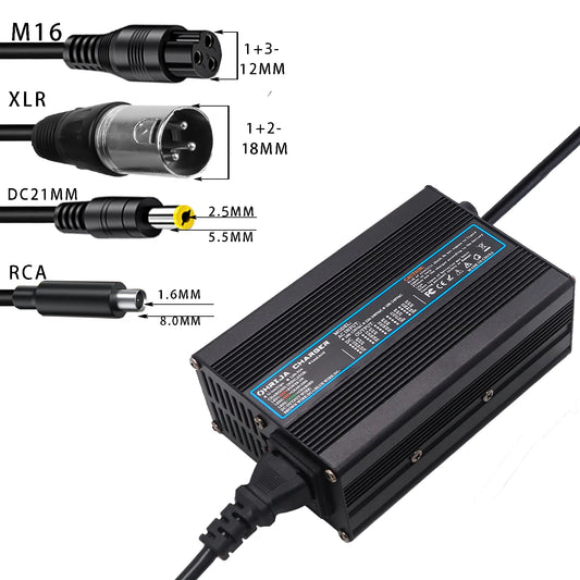54.6V Smart Fast Lithium-Ion Battery Charger (2A / 3A / 4A / 5A)