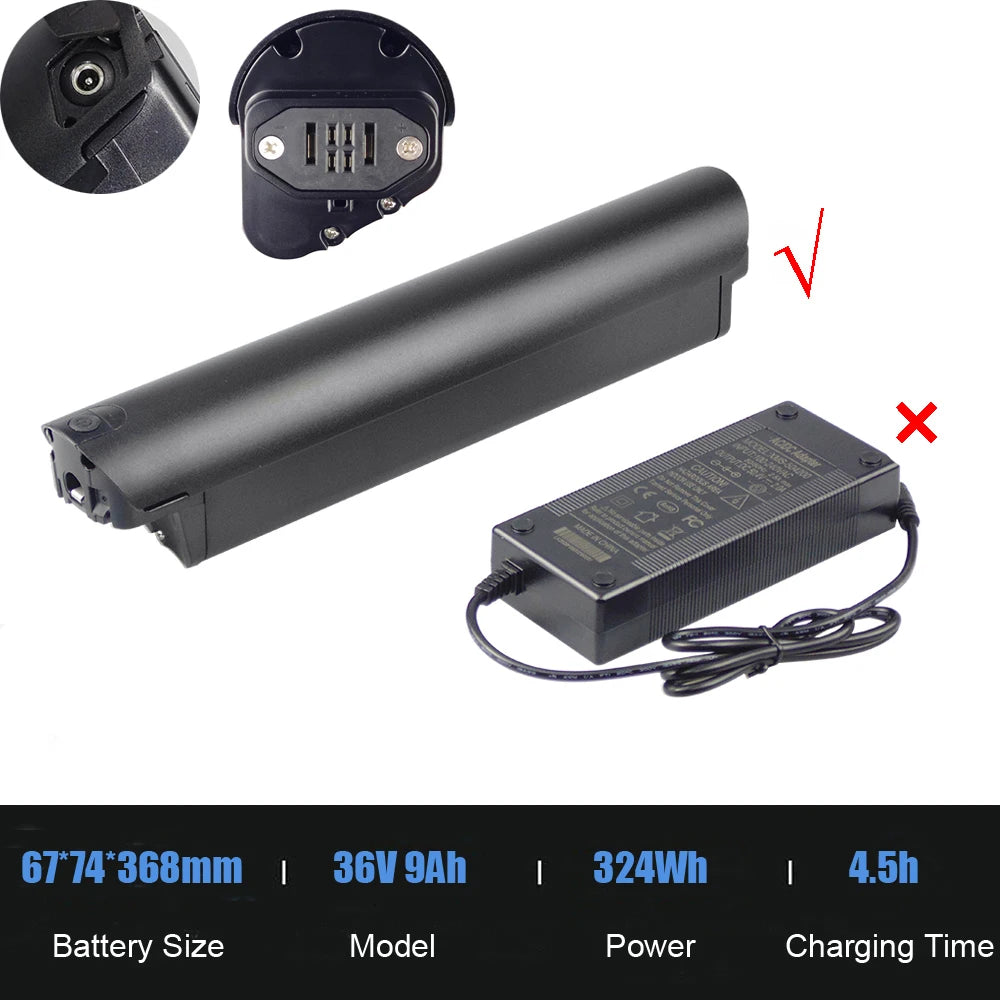 36V Rechargeable Li-Ion eBike Battery