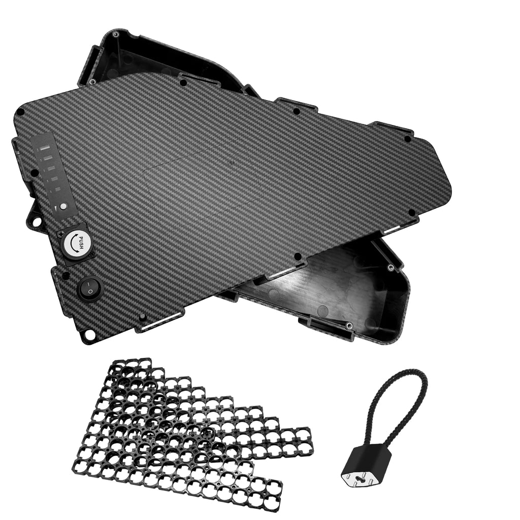 Triangle Battery Case Fit 80PCS 21700 Cells 36V 48V 52V 60V 72V  E-Bike Electric Bicycle Triangle Battery Box for DIY Pack