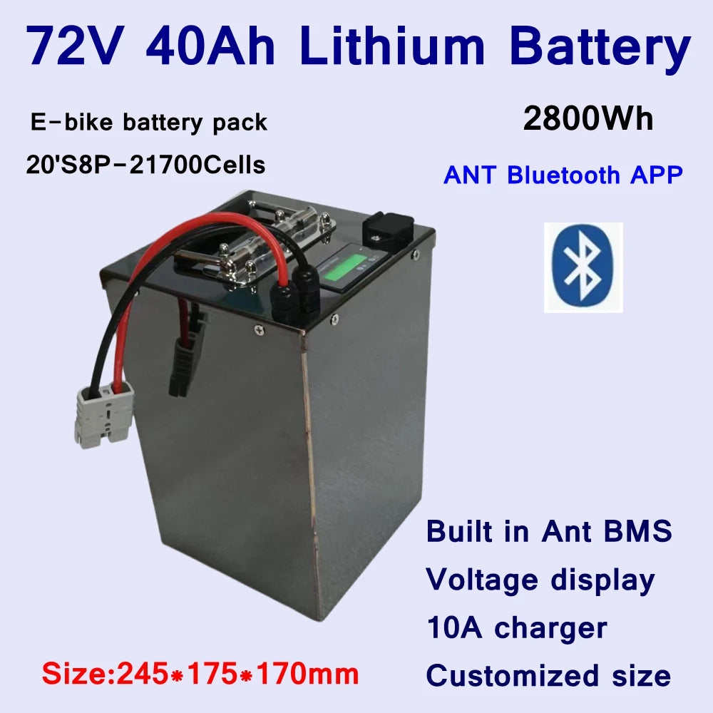 72V 40Ah High-Output Lithium-Ion