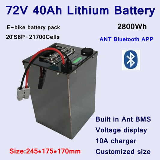 72V 40Ah High-Output Lithium-Ion