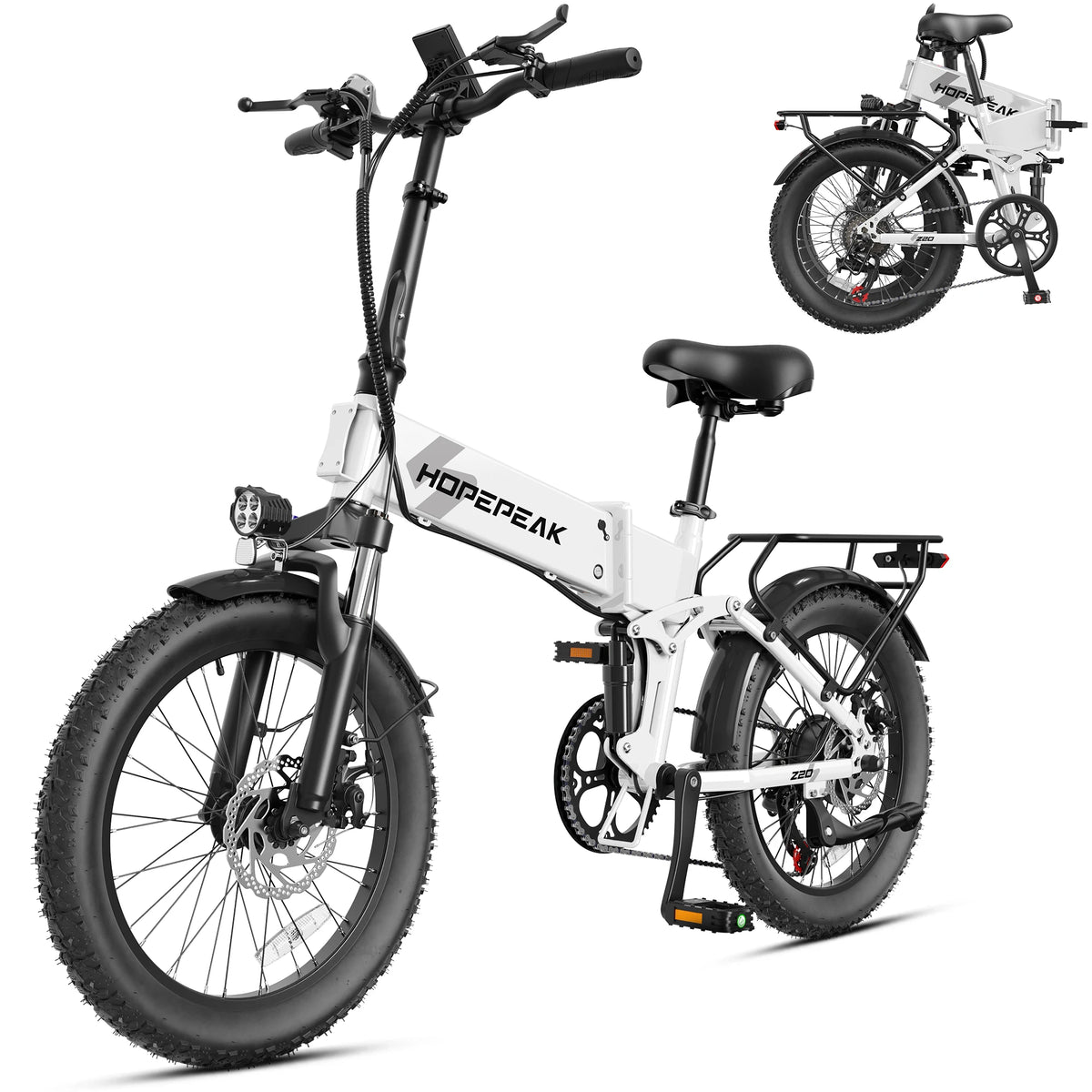 Z20 1200W Folding Fat Tire E-Bike | 48V 12Ah 28MPH