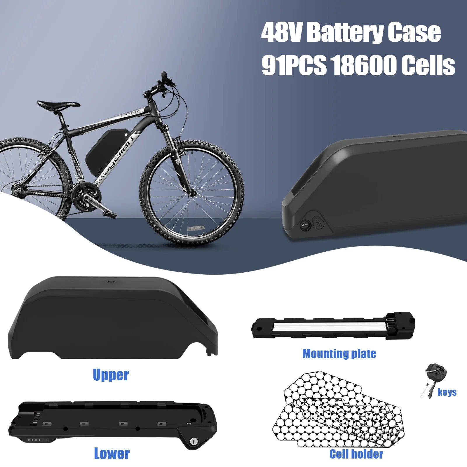 DP-9 Downtube DIY E-Bike Battery Case Kit.