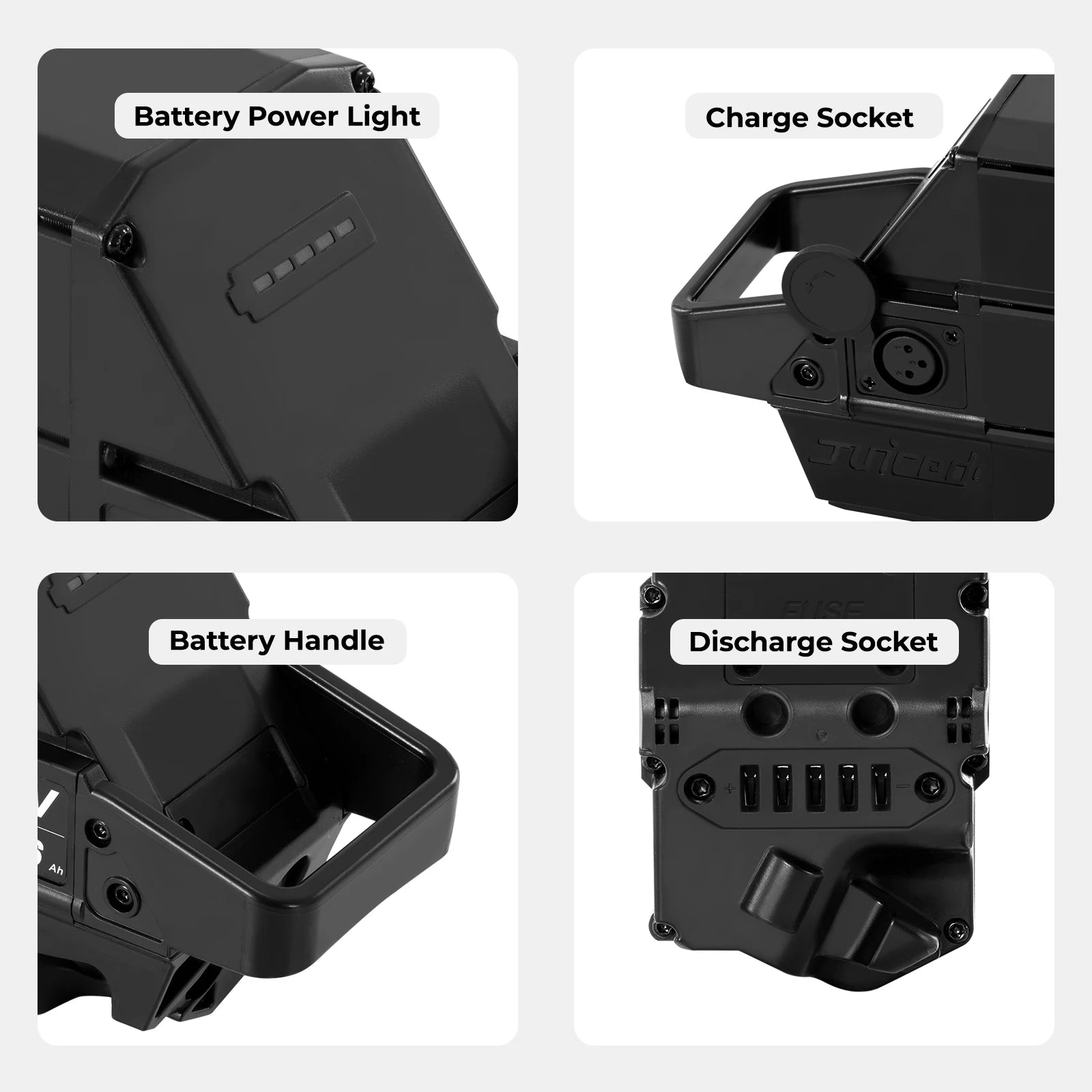 EQIKEPOWER 52V 15.6Ah 19.2Ah Battery Replacement for Juiced Bikes