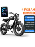 K7 3000W Dual Motor Off-Road Electric Bike