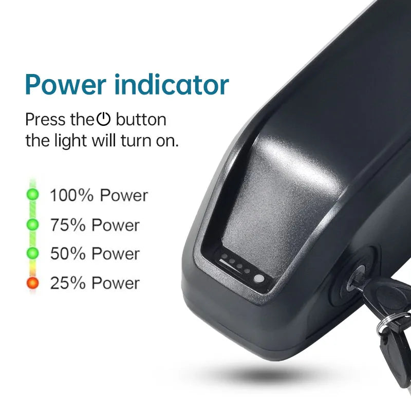 48V 14Ah Li-Ion Replacement E-Bike Battery Pack