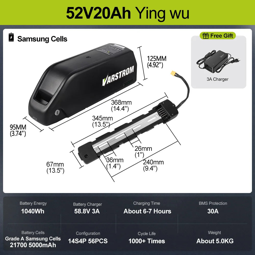 Premium 48V / 52V Lithium Power