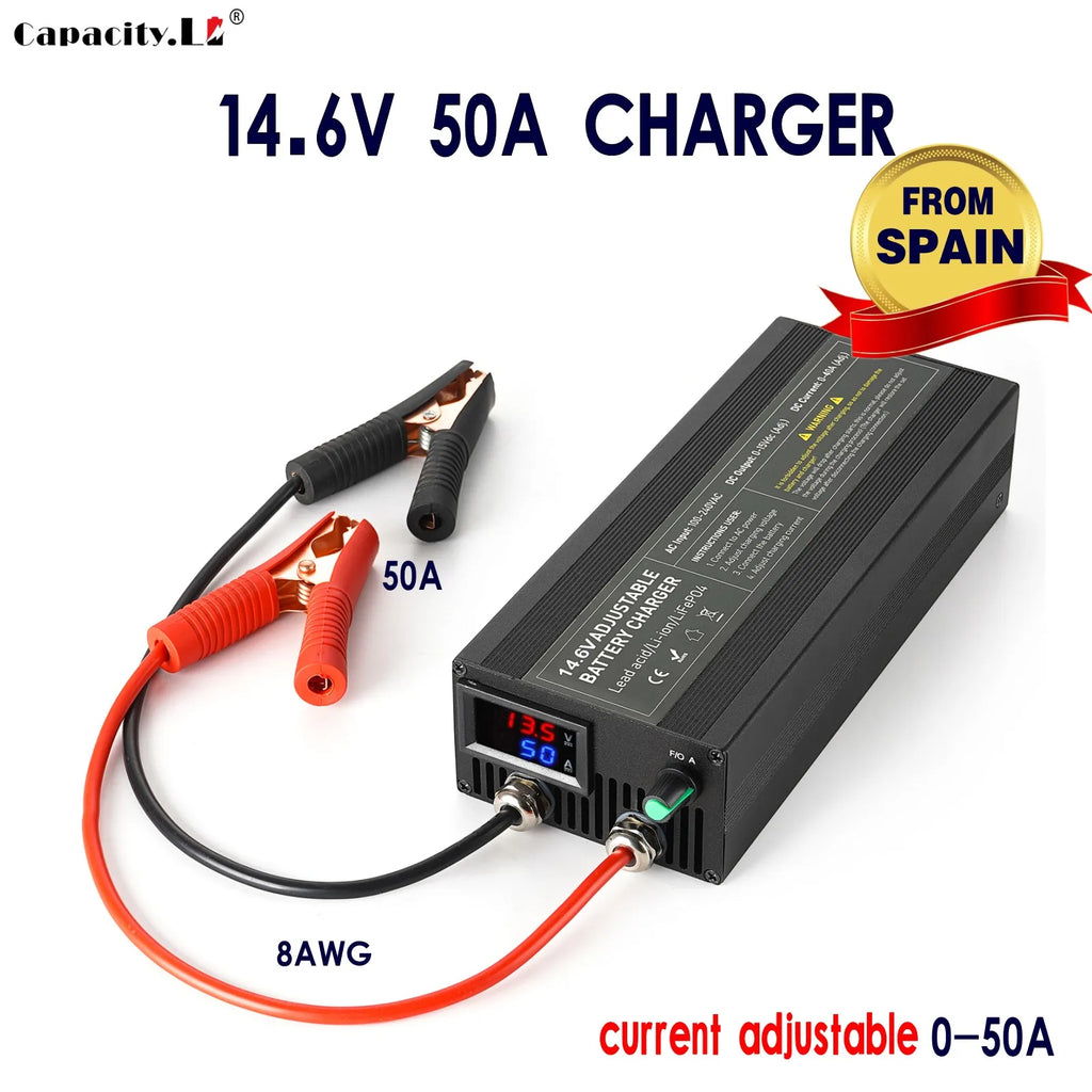 14.6V 36/50A Lifepo4 Charger Lithium Battery Charger