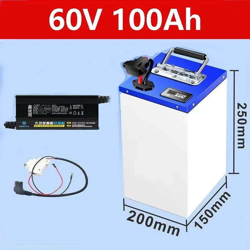 48V 60V 72V 100Ah Powerful Lithium ion Battery for Electric Vehicles Super Large Capacity A grade battery cell