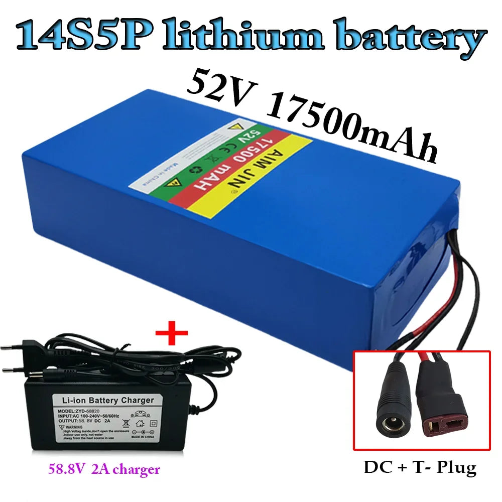 52V 17.5Ah High-Capacity Lithium-Ion Battery
