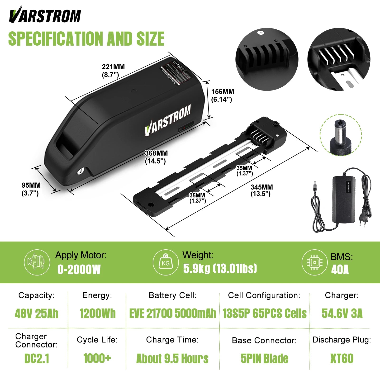 Premium 48V / 52V Lithium Power