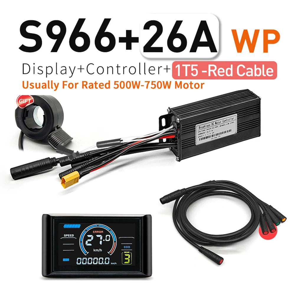 EZKT Sine Wave Waterproof E-Bike Controller Kit