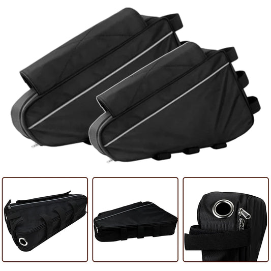 Triangle E-Bike Battery Bag – Splash-Resistant Nylon Storage Bag, Large & Small