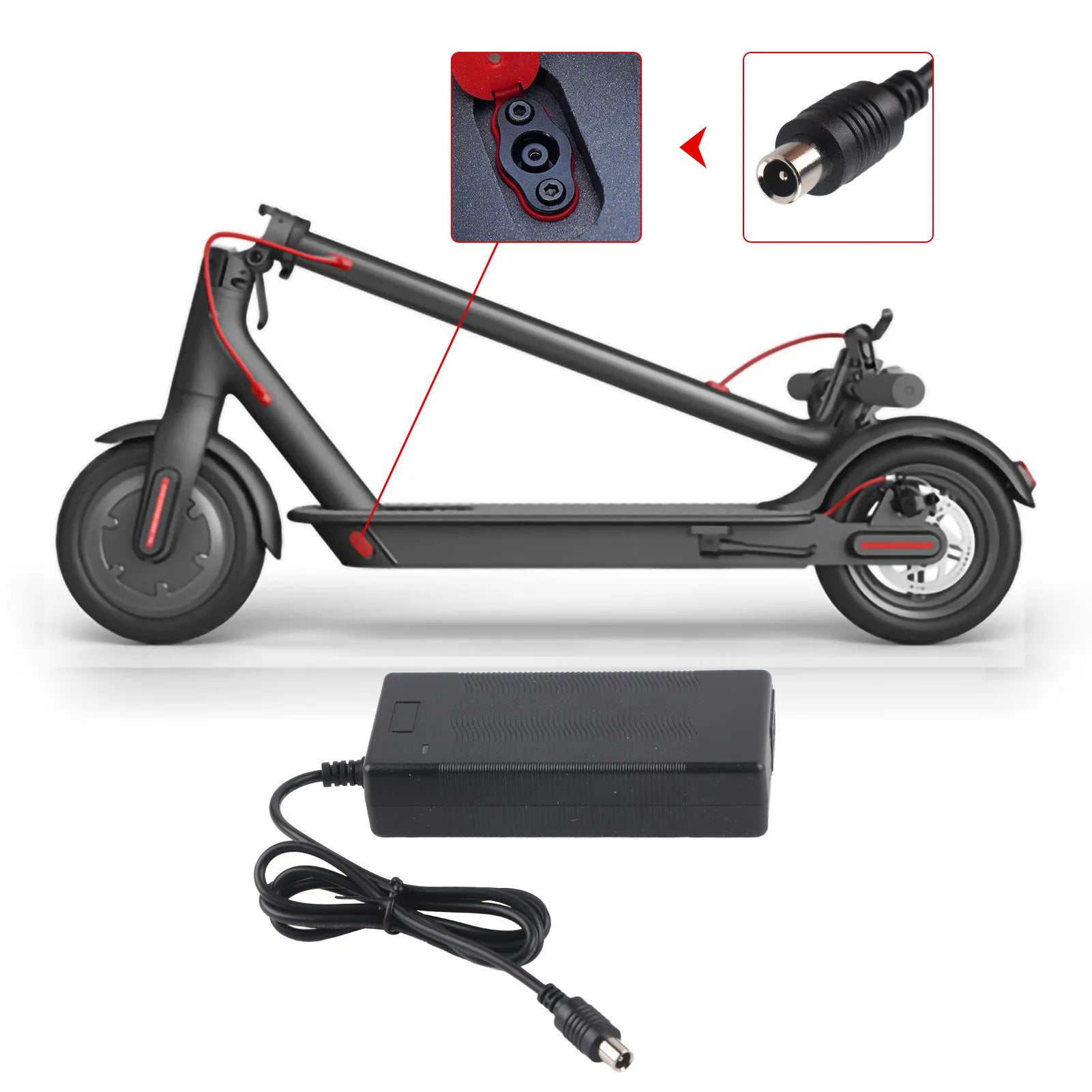 Universal 42V 2A Smart Replacement Charger for Xiaomi M365 &amp; Ninebot Electric Scooters