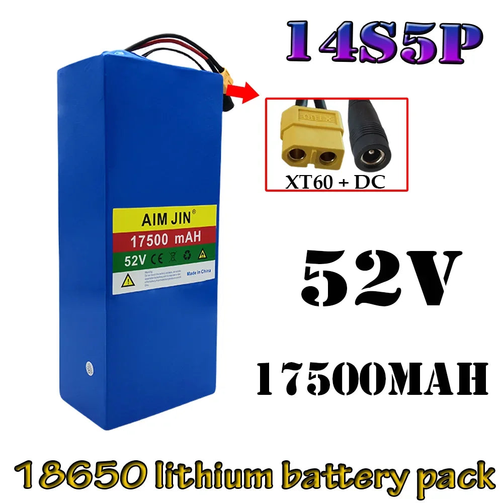 52V 17.5Ah High-Capacity Lithium-Ion Battery