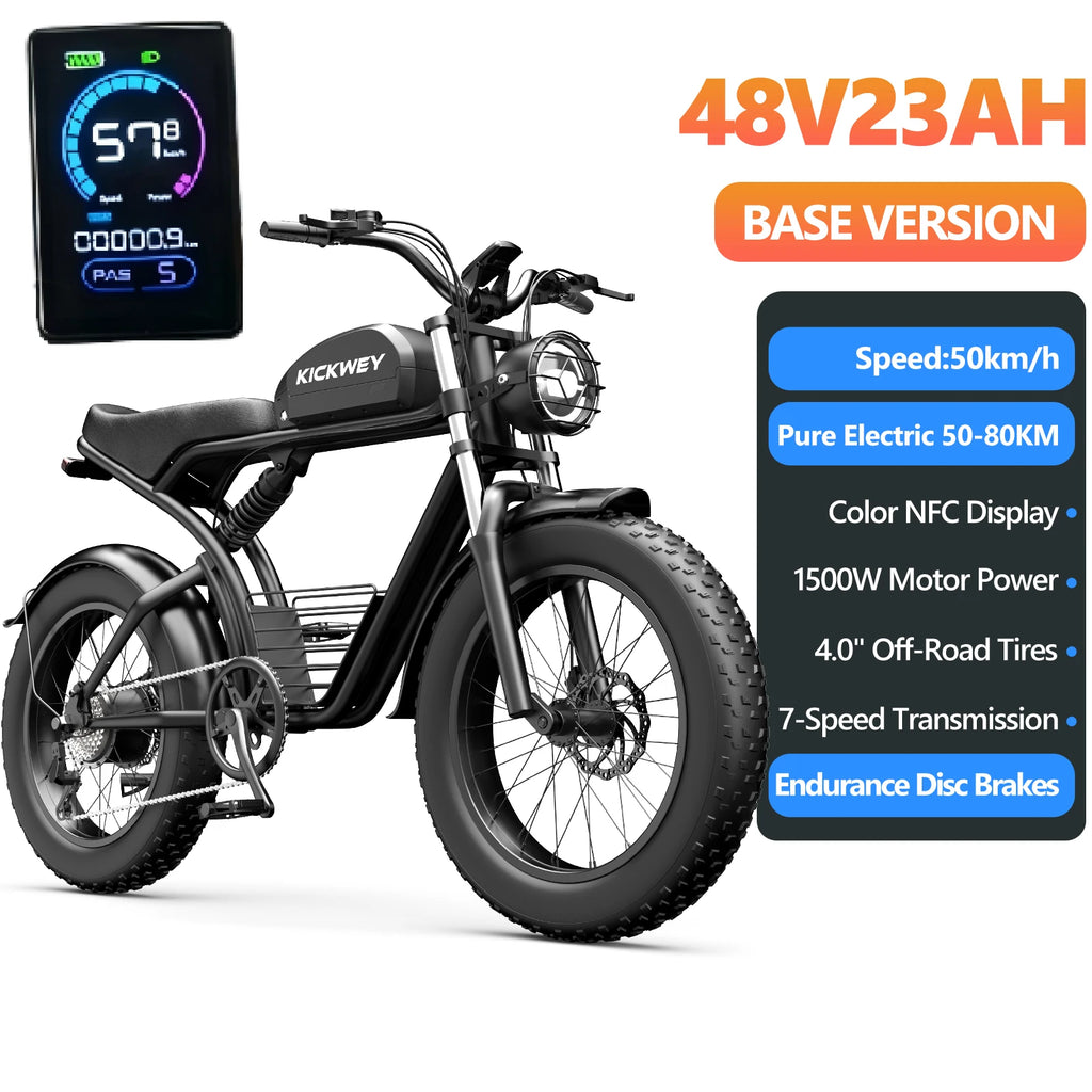 K7 3000W Dual Motor Off-Road Electric Bike