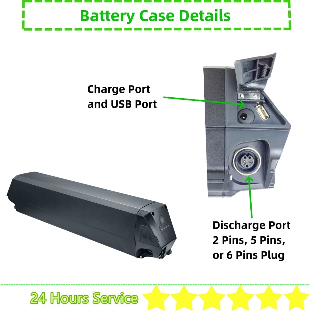 Battery Replacement Shell &amp; Upgrade Case (36V / 48V / 52V)