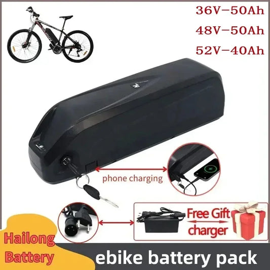 36V / 48V / 52V Lithium-Ion E-Bike Battery
