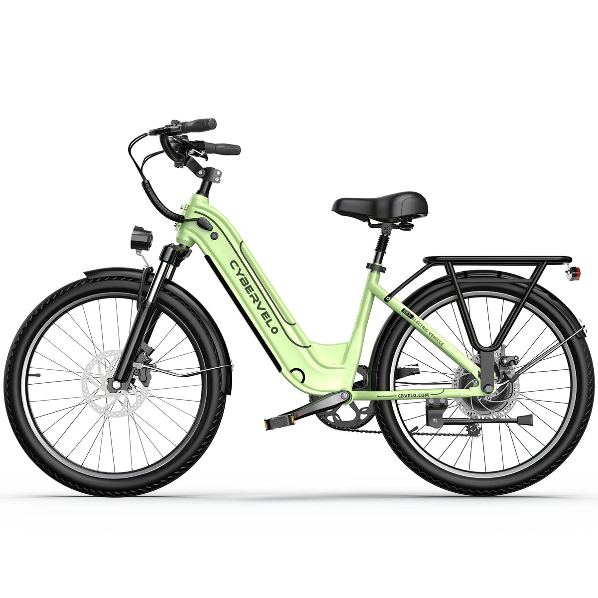 Cybervelo 26" Step-Thru Commuter, 1000W Peak 48V
