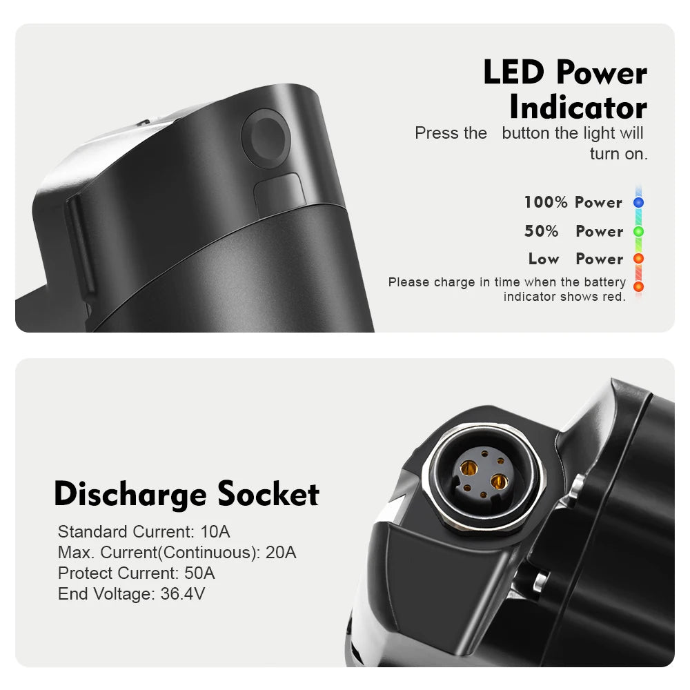 YOSE POWER 48V 14Ah Premium E-Bike Replacement Battery