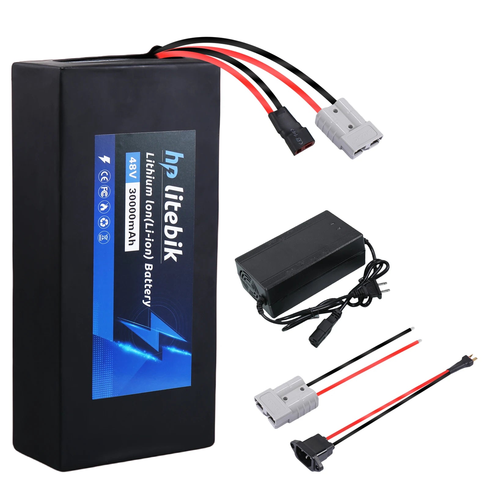 CAO MM 36V 48V 52V Waterproof E-Bike Battery | 200W-2000W Motor