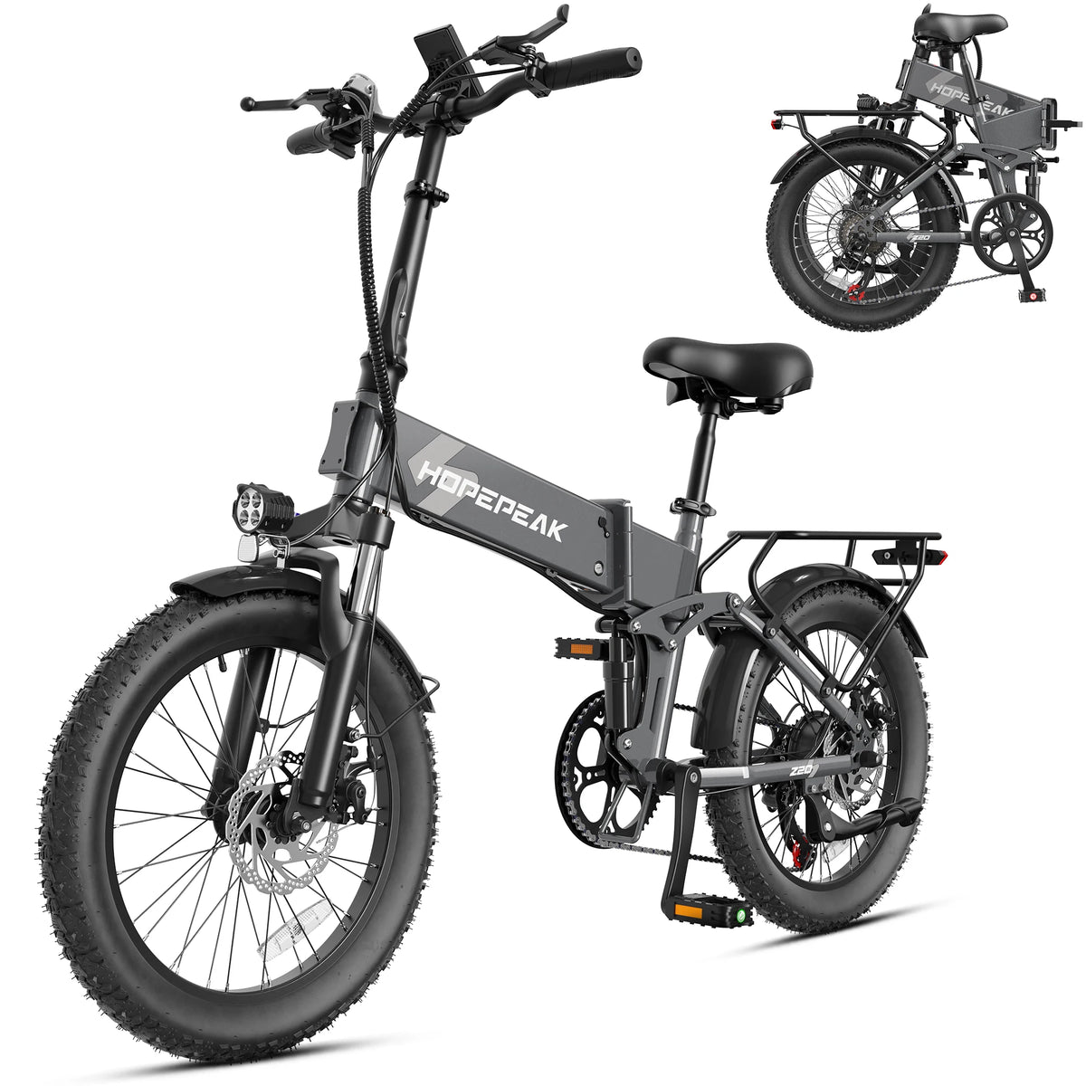 Z20 1200W Folding Fat Tire E-Bike | 48V 12Ah 28MPH