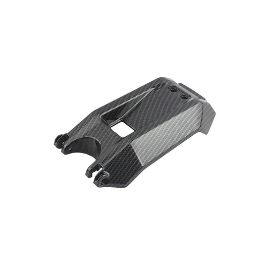 Carbon fiber part on a white background