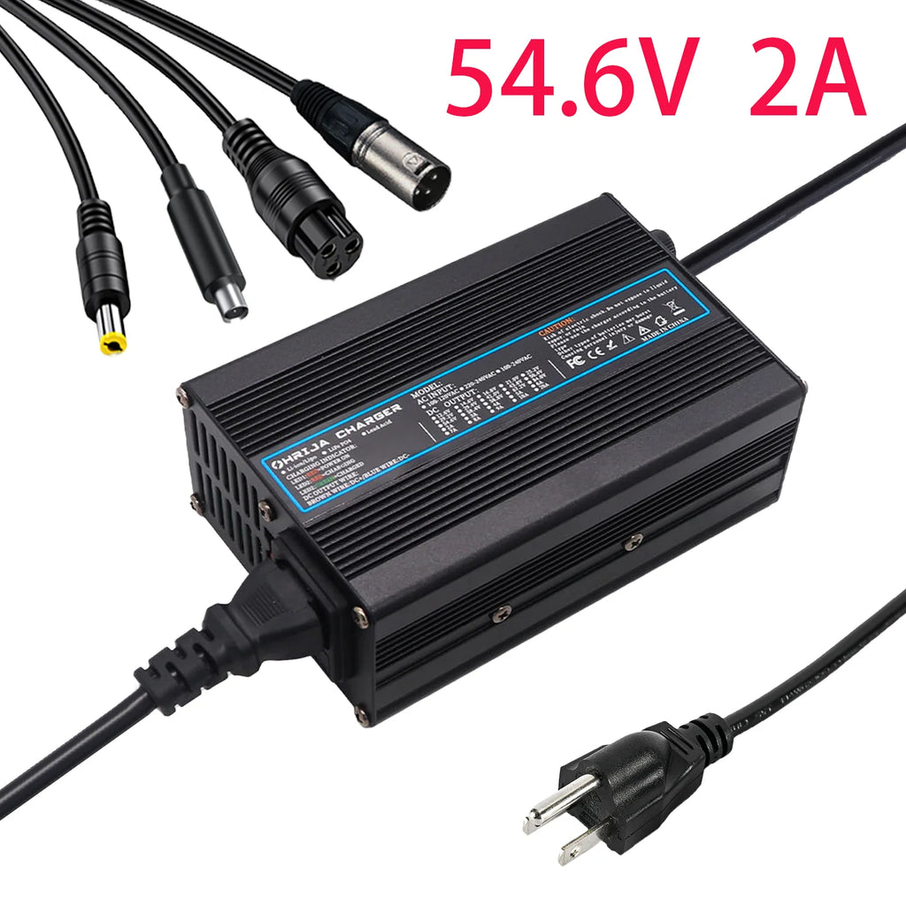 54.6V Smart Fast Lithium-Ion Battery Charger (2A / 3A / 4A / 5A)