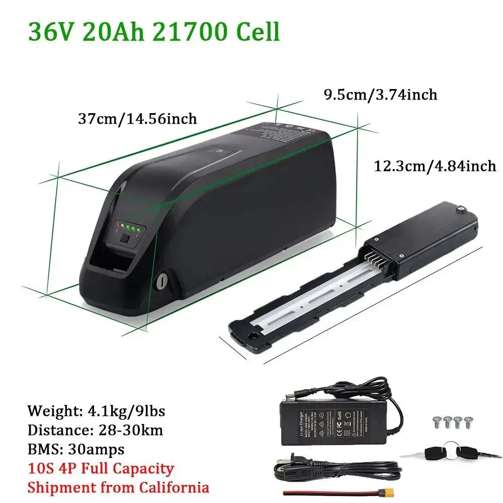 36V 48V 52V Hailong Ebike Battery with Charger