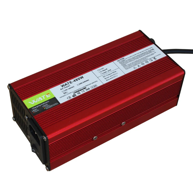 Red power supply unit with WAT logo on a white background