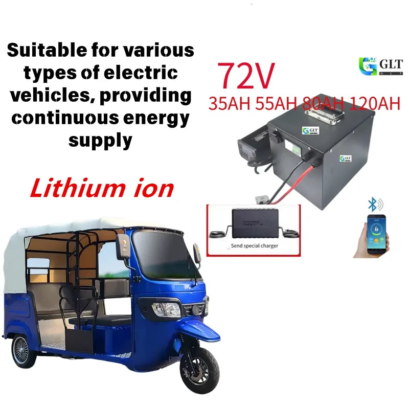 DIXSG 72V 21700 High-Capacity Lithium-Ion Battery