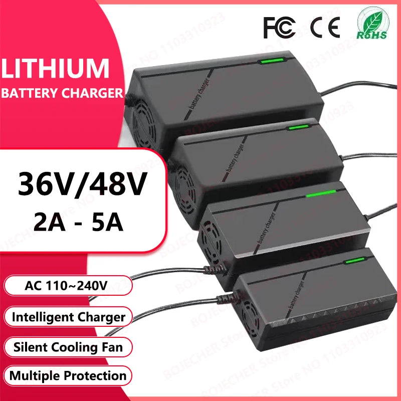WAPUNO 36V/48V Smart Lithium Battery Charger