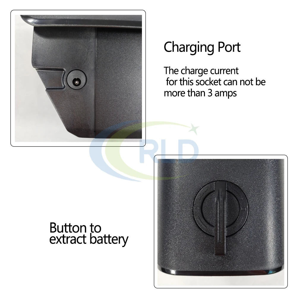 Reention Rhino 36V / 48V E-Bike Battery | ChargeMyEBike