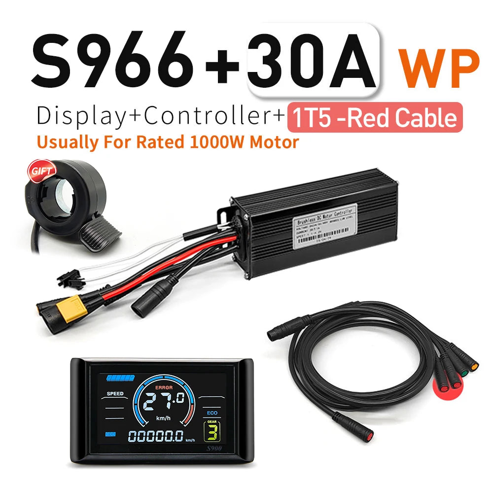 EZKT Sine Wave Waterproof E-Bike Controller Kit