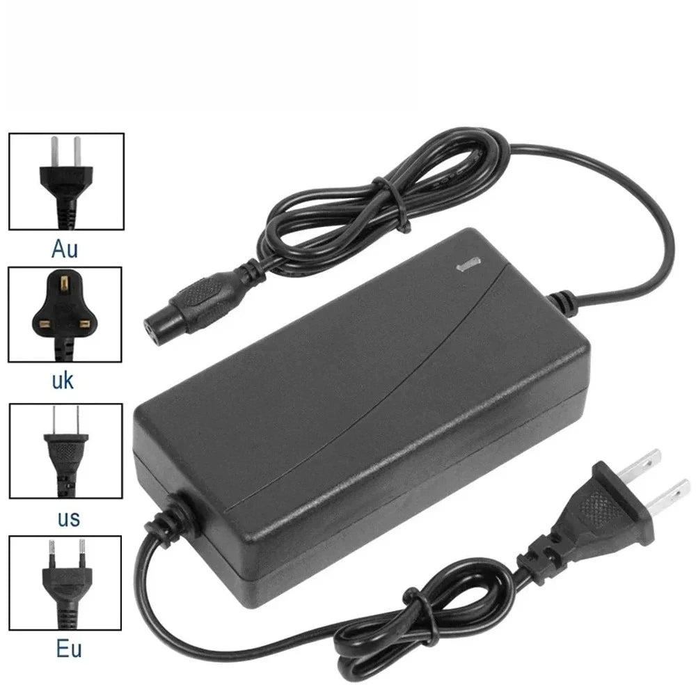 Universal 42V 2A Replacement Battery Charger for Electric Scooters, E-Bikes & Hoverboards